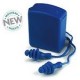Lamellás kék, zsinóros, detektálható füldugó beépített acélgolyókkal, mosható - 30211 (Hallásvédelem):