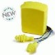 Lamellás sárga, zsinóros füldugó műanyag dobozban, mosható - 30213 (Hallásvédelem):