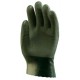 Pamutra kétszer mártott, zöld polimer védőkesztyű - 3718-20 (Mártott PVC kesztyűk):