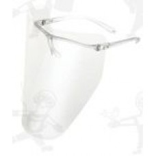 Labor arcvédő, víztiszta, felhajtható, vegyszerálló acetát, szemüveg szárakkal - 60667(Arcvédők):